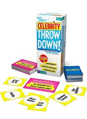 Buffalo Games Celebrity Throw Down Board Game Complete Party Card Game, Sealed /